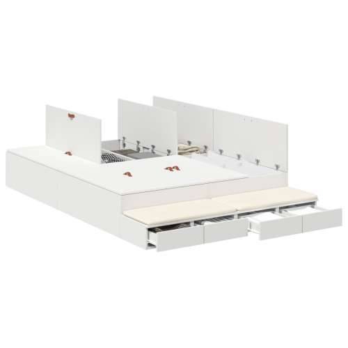 Krevet s prostorom za pohranu Bijela 150x200 cm Cijena