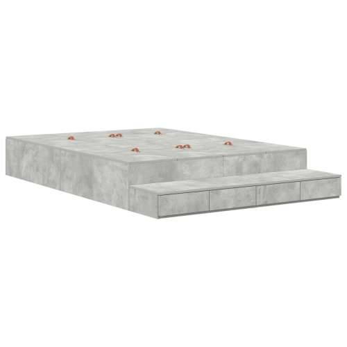 Krevet s pohranjivanjem Beton Siva 160x200 cm Cijena