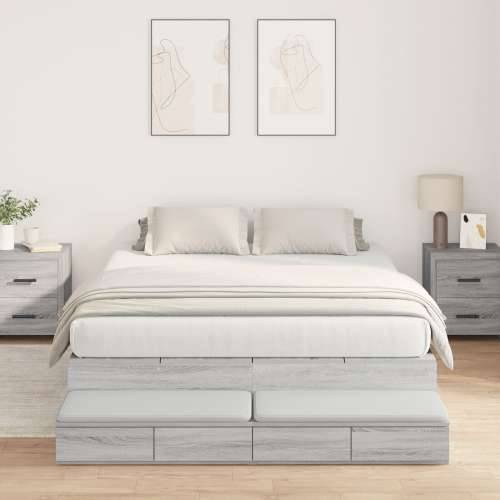 Krevet s prostorom za pohranu Siva Sonoma 160x200 cm Cijena