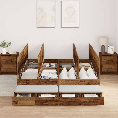 Krevet s prostorom za pohranu od Starog drva 160x200 cm Cijena