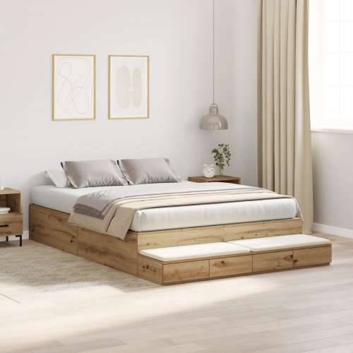 Krevet za pohranu Artisan Oak 160x200 cm Cijena
