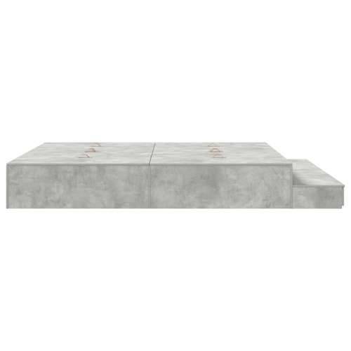 Krevet s prostorom za pohranu Beton Siva 180x200 cm Cijena