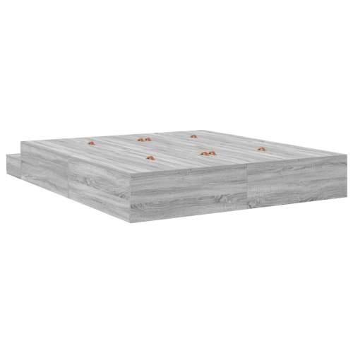 Krevet s prostorom za pohranu Siva Sonoma 180x200 cm Cijena