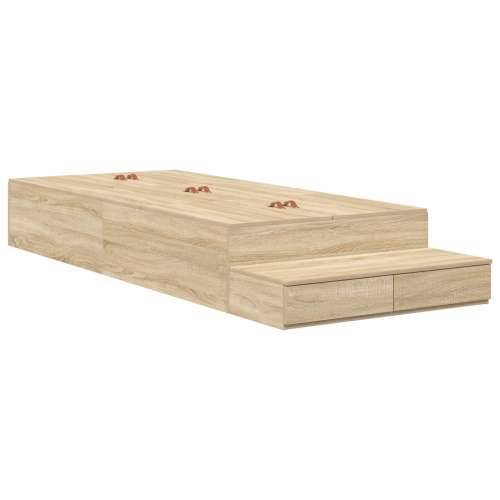 Krevet Frame za Pohranu Sonoma Oak 90x190 cm Cijena