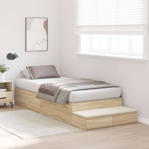 Krevet Frame za Pohranu Sonoma Oak 90x190 cm Cijena