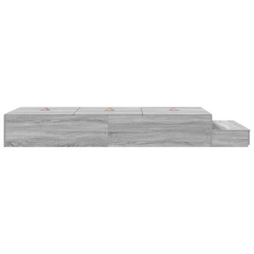 Okvir kreveta za pohranu Siva Sonoma 75x190 cm Cijena
