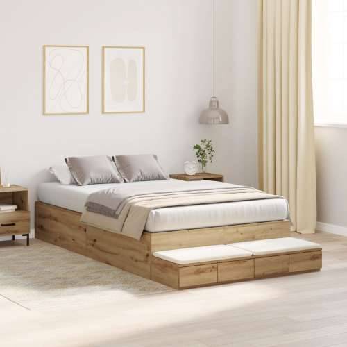 Krevet s prostorom za pohranu Artisan Oak 120x190 cm Cijena