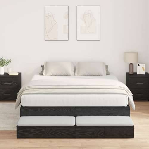 Krevet s prostorom za pohranu Crna hrasta 140x190 cm Cijena