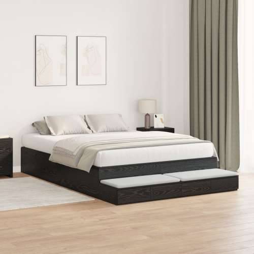 Krevet s prostorom za pohranu Crna hrasta 140x190 cm Cijena