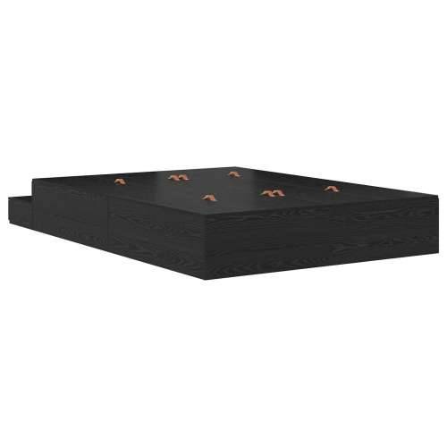 Krevet s prostorom za pohranu Crna hrasta 140x190 cm Cijena