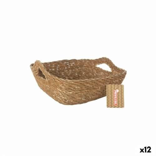 Višenamjenska Košara Privilege Smeđa ispleten od pruća 22 x 22 x 8 cm (12 kom.) Cijena