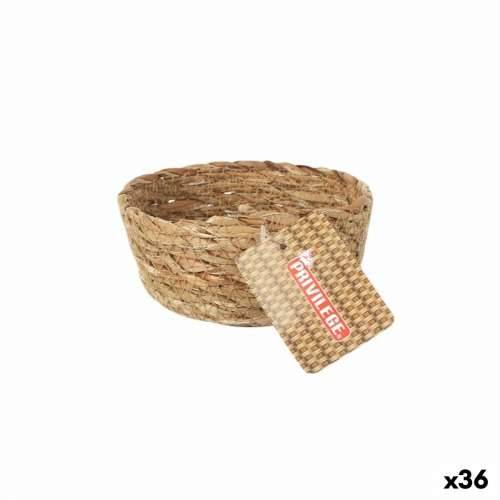 Višenamjenska Košara Privilege   Smeđa ispleten od pruća Okruglo ø 12 x 5 cm (36 Jedinice) Cijena