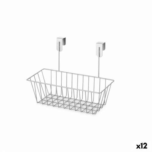 Višenamjenska Košara Confortime Siva Metal 28 x 15 x 21 cm (12 kom.) Cijena