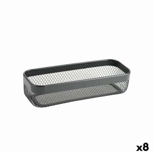 Višenamjenska Košara Confortime Crna Metal 30,5 x 11,5 x 7 cm (8 kom.) Cijena