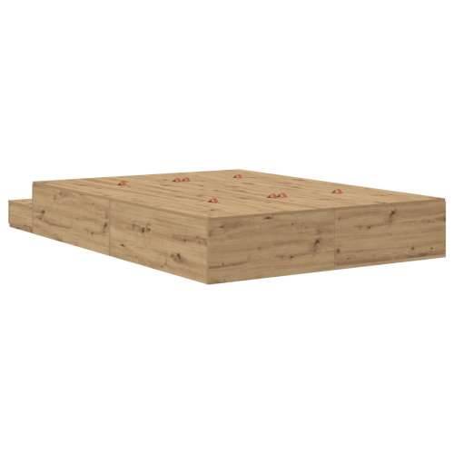 Krevetna rama za pohranu Artisan Oak 140x190 cm Cijena