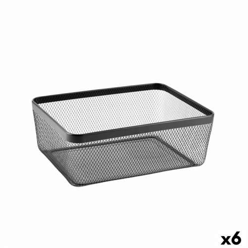 Višenamjenska Košara Confortime Crna Metal 30,5 x 40,5 x 15,2 cm (6 kom.) Cijena