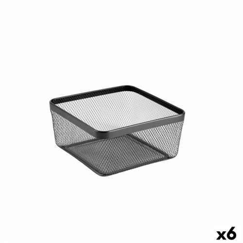 Višenamjenska Košara Confortime Crna Metal 30,5 x 30,5 x 15,2 cm (6 kom.) Cijena