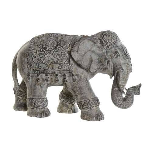 Ukrasna figura DKD Home Decor Bež Pisana Slon Kolonijalni 52 x 23 x 33 cm Cijena