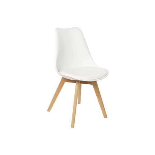 Naslonjač DKD Home Decor 48 x 55 x 83 cm Bijela polipropilen bukva Cijena