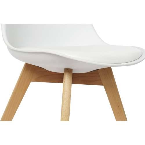 Naslonjač DKD Home Decor 48 x 55 x 83 cm Bijela polipropilen bukva Cijena