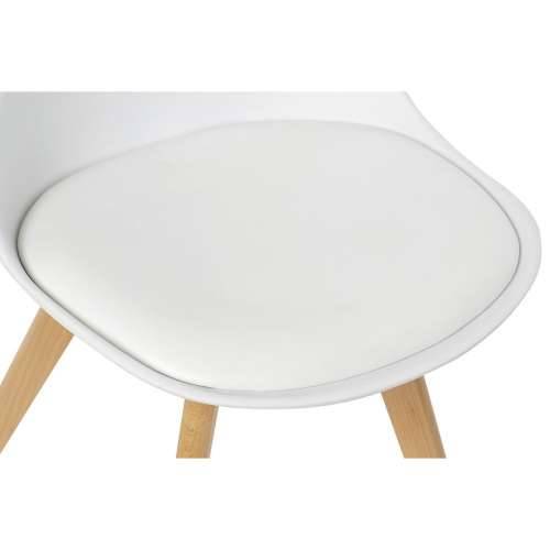 Naslonjač DKD Home Decor 48 x 55 x 83 cm Bijela polipropilen bukva Cijena