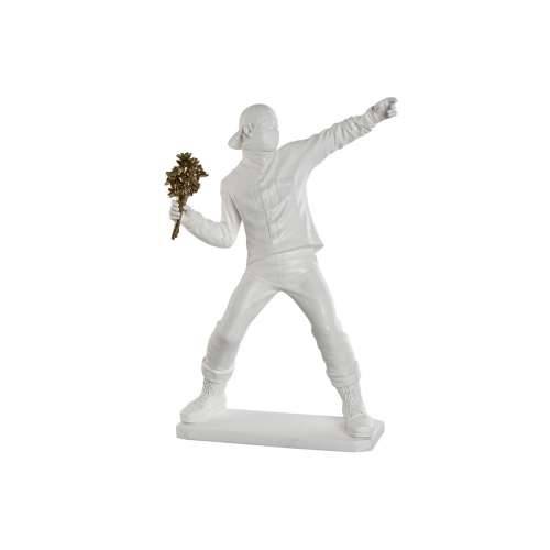 Ukrasna figura Home ESPRIT Bijela zlatan 41 x 24 x 66 cm Cijena