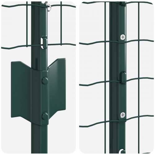 Set ograde za vrt Set od 2 Zeleni Čelik obložen PVC-om 10 x 1 m Cijena