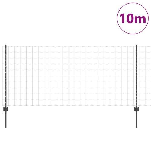Set ograde za vrt Set od 2 Sivo Čelik obložen prahom 10 x 1 m Cijena