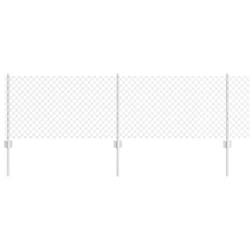 Ograda od lančane poveznice s 22 U stupa Siva 0.6x25 m Čelik Cijena