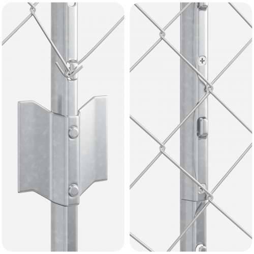 Set vrtnih ograda Set od 2 Galvanizirani čelik 25 x 1 m Trajna Cijena