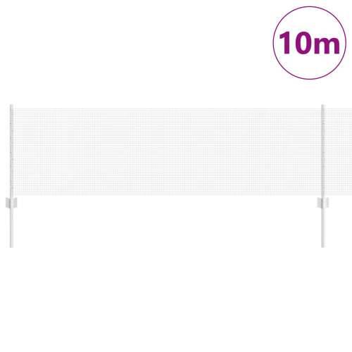 Ograda za zavarivanje s 5 U stupovima Srebrna 0.6x10 m Čelik Cijena
