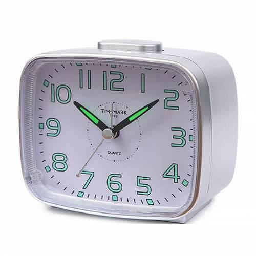 Budilica Timemark 12 x 9,5 x 6,5 cm tradicionalan Analogni Srebrna Cijena