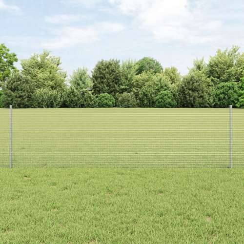 Zavarena žica ograde s 5 U stupova Srebrna 0.6x10 m Čelična Cijena