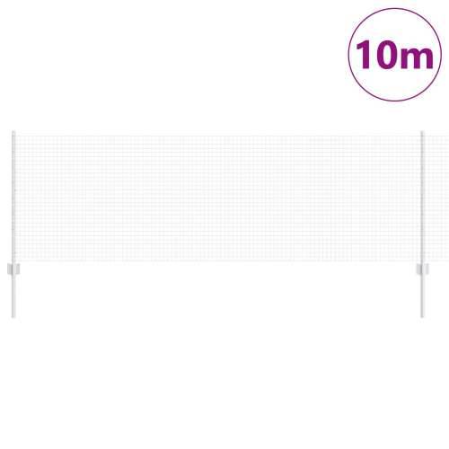 zavarena žičana ograda s 5 U stupovima srebrna 0.8x10 m čelik Cijena