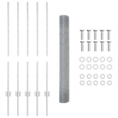 Set ograde od kokošje žice Set od 2 Pocinčani čelik 10 x 1 m Cijena