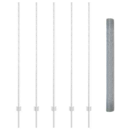 set vrtne ograde set od 2 pocinčani čelik 10 x 1.5 m čvrsta Cijena