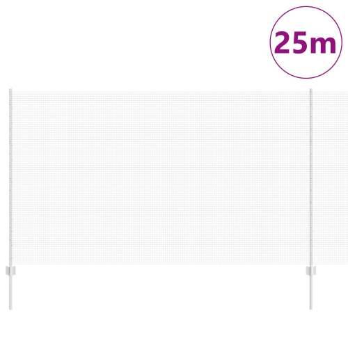 Set zavarene žičane ograde sa 22 U stupova Srebrna 1,4x25 m Čelik Cijena