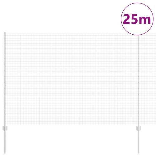 zavarena žičana ograda s 22 U postova srebrne boje 1.6x25 m čelik Cijena