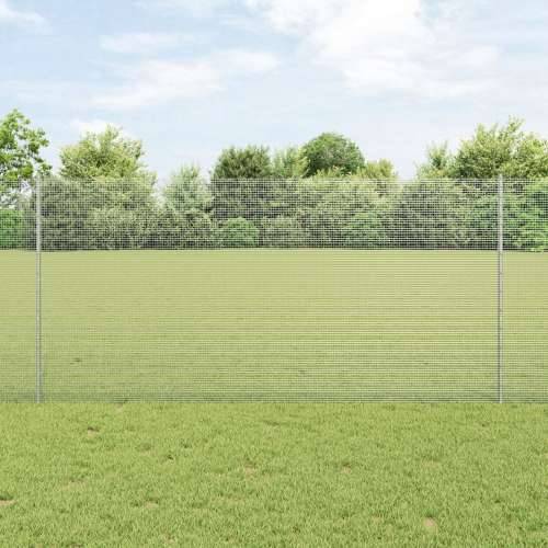 Zavarena žičana ograda s 44 U-postova Srebrna 1.2x50 m Čelik Cijena