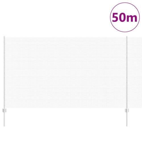 zavarena žičana ograda s 44 U postovima Srebrna 1.4x50 m čelik Cijena