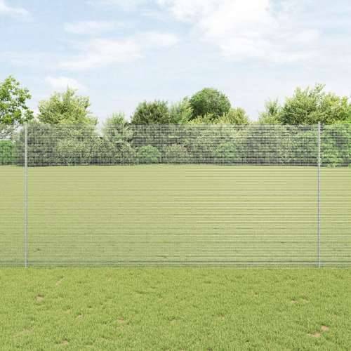 Zavarena žičana ograda s 44 U stupova Srebrna 1.5x50 m Čelik Cijena