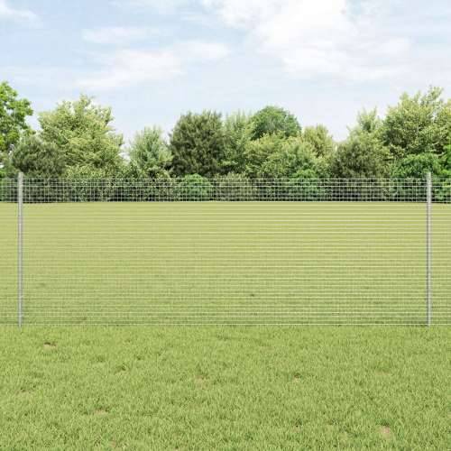 zavarena žičana ograda s 44 U postovima srebrna 0.8x100 m čelik Cijena