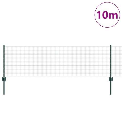 Zavarena žičana ograda s 5 U potpora Zelena 0.6x10 m Čelik Cijena