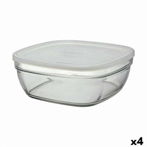 Kvadratna Kutija za Ručak s Poklopcem Duralex FreshBox 3 L 23 x 23 x 9 cm (4 kom.)   Cijena