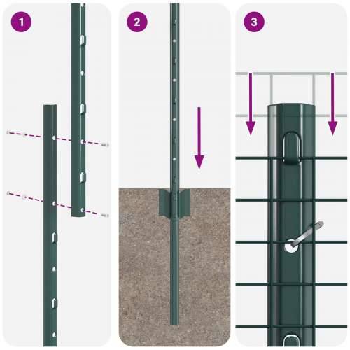 Set ograde od pileće žice Set od 2 Zelena Metal, Plastika Cijena