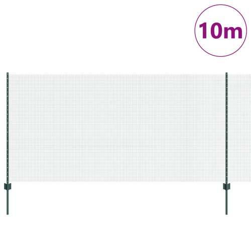 zavarena žičana ograda s 5 U postovima Zelena 1.2x10 m Čelik Cijena