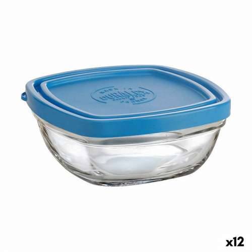 Kvadratna Kutija za Ručak s Poklopcem Duralex FreshBox Plava 300 ml 11 x 11 x 5 cm (12 kom.) Cijena