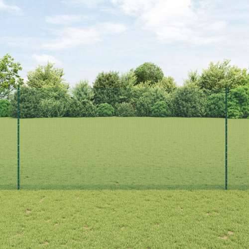 zavarena žičana ograda s 5 U stupova Zelena 1.6x10 m Čelik Cijena