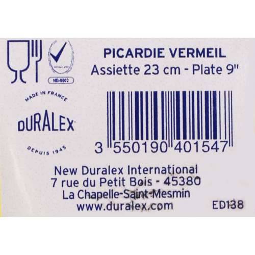 Plakans šķīvis Duralex Picardie Kristal Jantar Ø 23 cm (48 kom.) Cijena