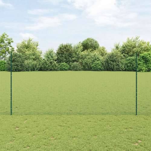 zavarena žičana ograda s 5 U stupova Zelena 1.6x10 m Čelik Cijena